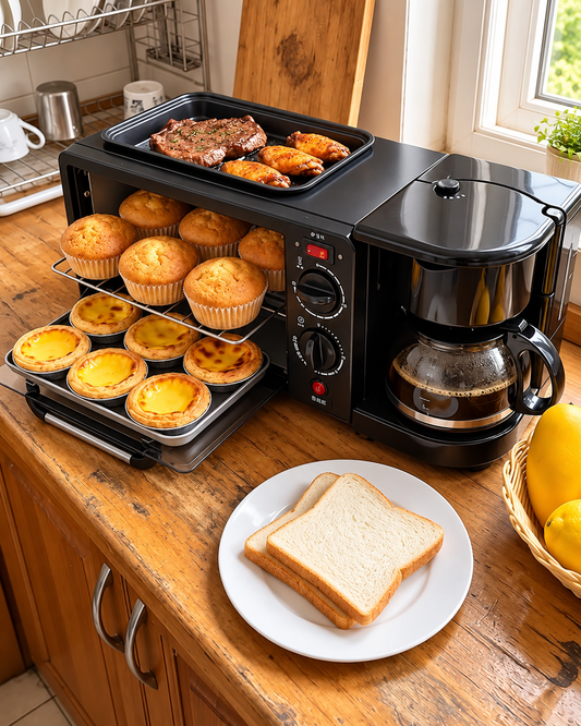 Cocina Desayuno cafetera horno 3 En 1